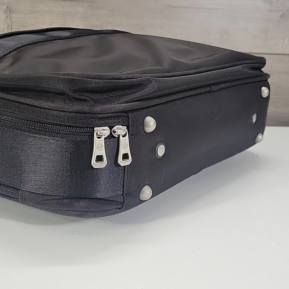 Longhchamp Black Nylon Briefcase Laptop Bag